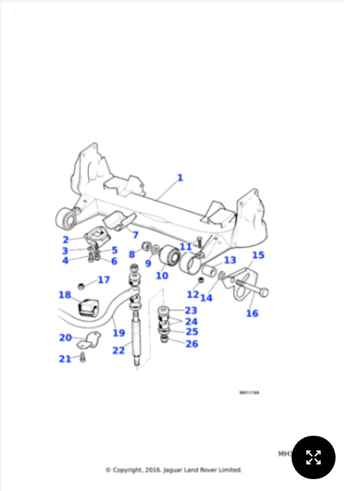CBC5735 - Jaguar Vee mounting (Genuine & New)