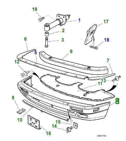 BEC19902XXX Jaguar XJ (X300) Front Bumper Assembly (Genuine & New)