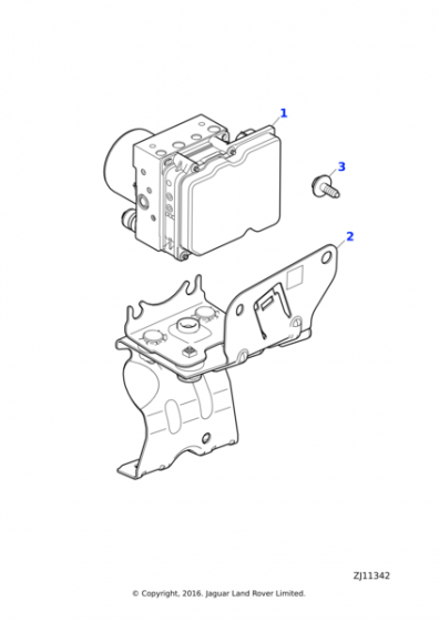 C2Z15198 Jaguar XF (X250) ABS Modulator