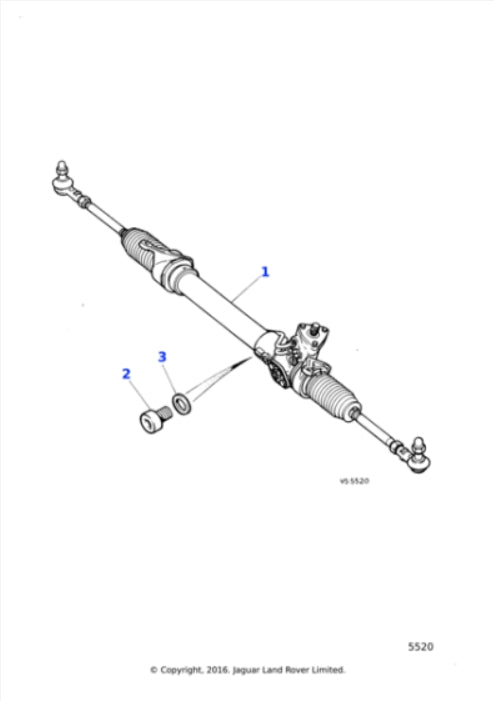 CCC6543N - Jaguar XJ6 & XJ12 Steering rack and pinion (Genuine & New)