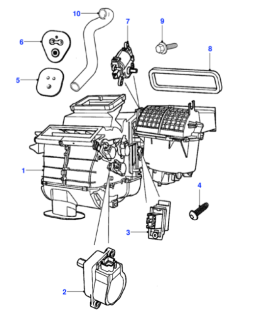 C2S47901 Jaguar X-Type Blower Evaporator (Genuine & New)