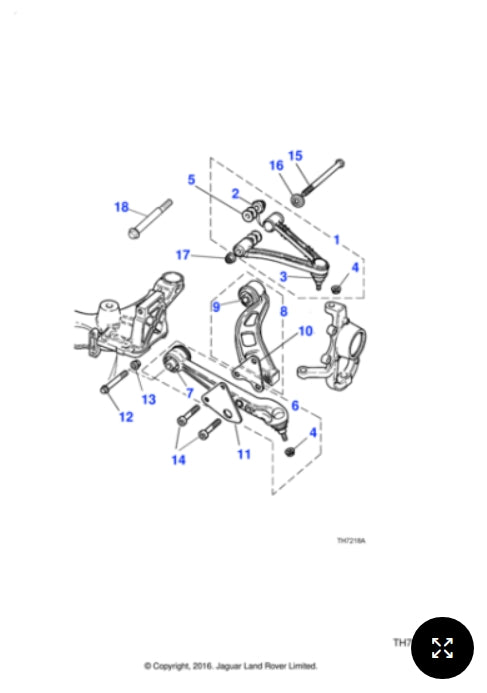 JLM21305 - Jaguar Lower wishbone (Genuine & New)