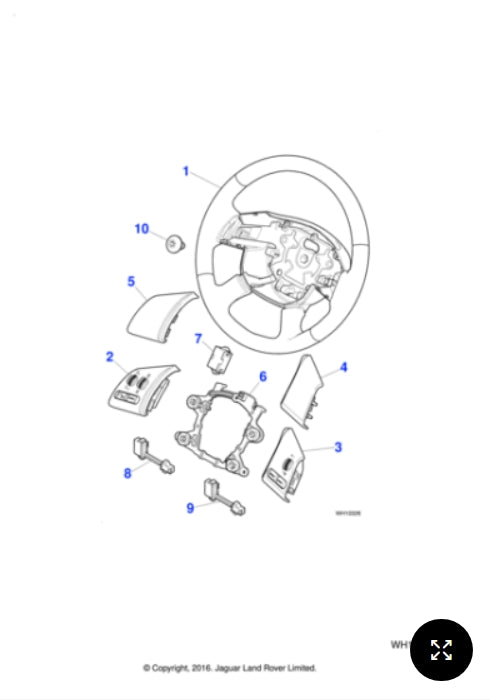 C2S31119AMB - Jaguar I.C.E./Telephone switch (Genuine & New)