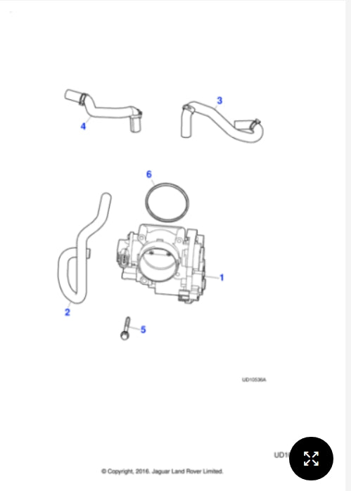AJ89055 - Jaguar Throttle body (Genuine & New)