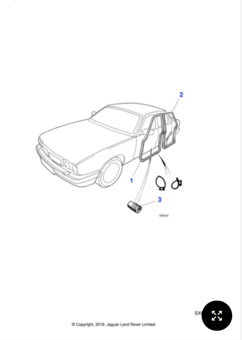HNC5302AB - Jaguar Door Seal (Genuine & New)