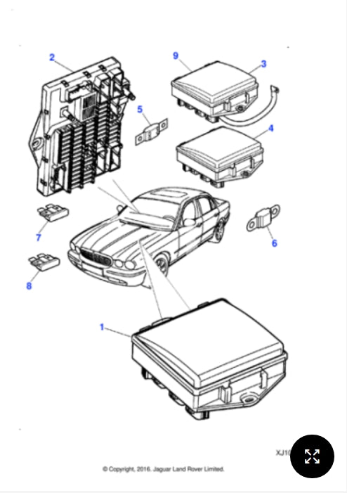 C2C33739 - Jaguar Fusebox Engine bay (Genuine & New)