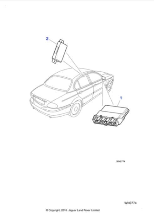 C2S23489 - Jaguar Transmission control module