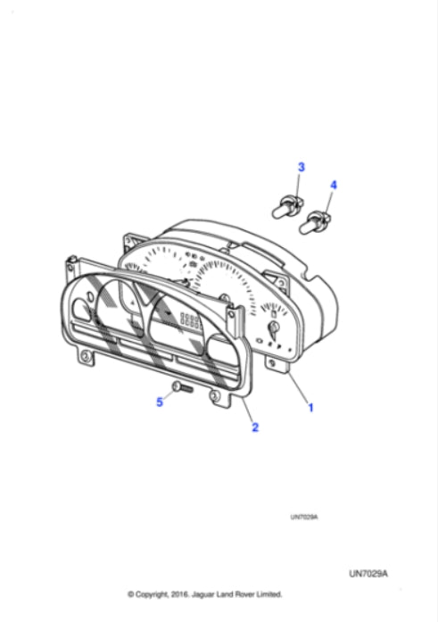 XR847180 - Jaguar S-Type Major instrument pack kp/h (Genuine & New)