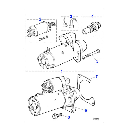 DBC2937E - Jaguar XJ6/XJ12/XJS COUPE/XJ Starter motor (Genuine & New)