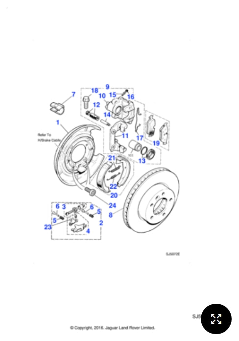 JLM20342 - Jaguar RR Brake disc kit (Genuine & New)