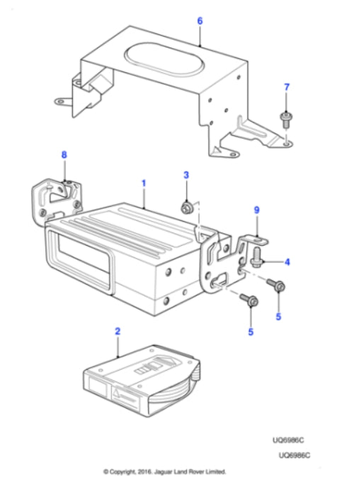 C2C18740 - Jaguar S-Type/XJ/X-Type Compact disc autochanger (Genuine & New)