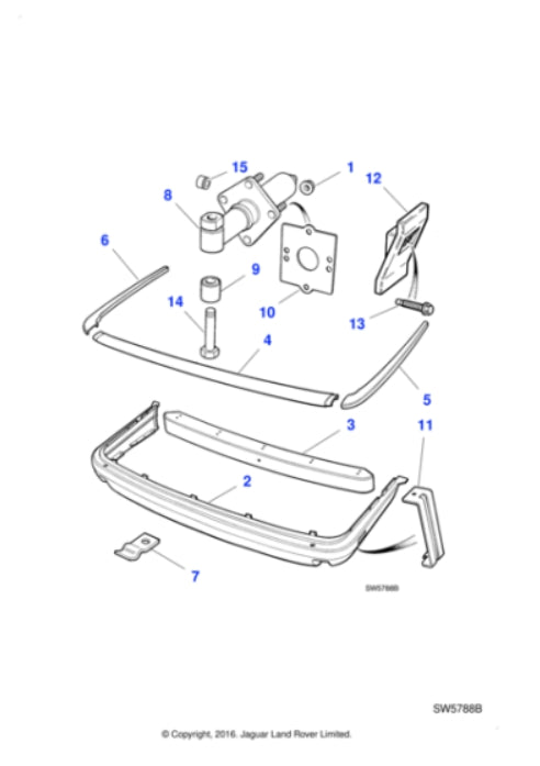 BEC23341XXX - Jaguar XJ Bumper Cover (Rear)