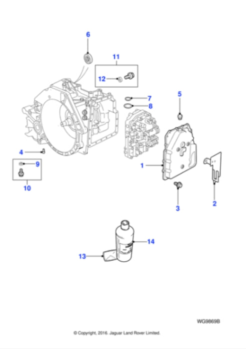 C2S12120 - Jaguar Fluid-transmission (Genuine & New)