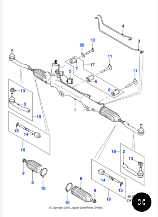 C2Z5517 - Jaguar Balljoint RH (Genuine & New)