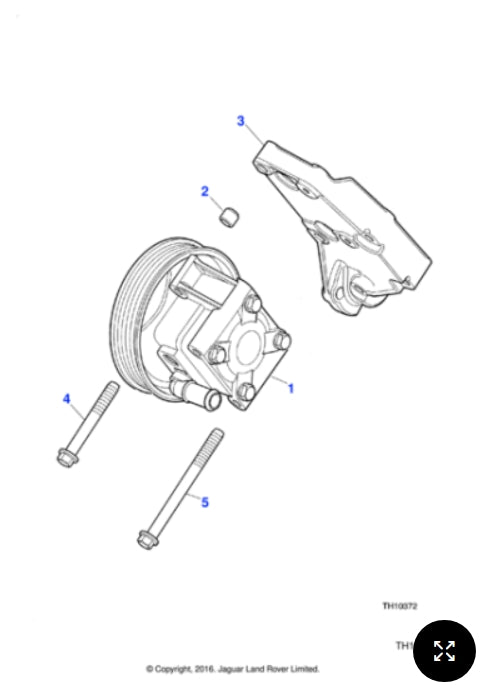 C2C34135 - Jaguar Power steering pump (Genuine & New)