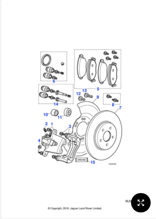 C2S49730 - Jaguar Brake disc kit (Genuine & New)