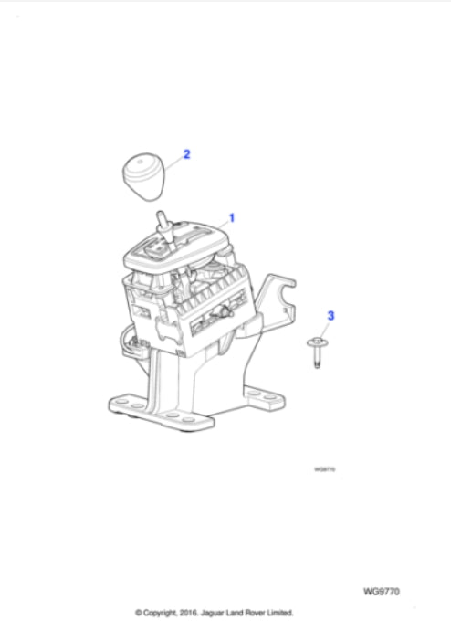 C2S36881 - Jaguar Gearshift hand lever (Genuine & New)