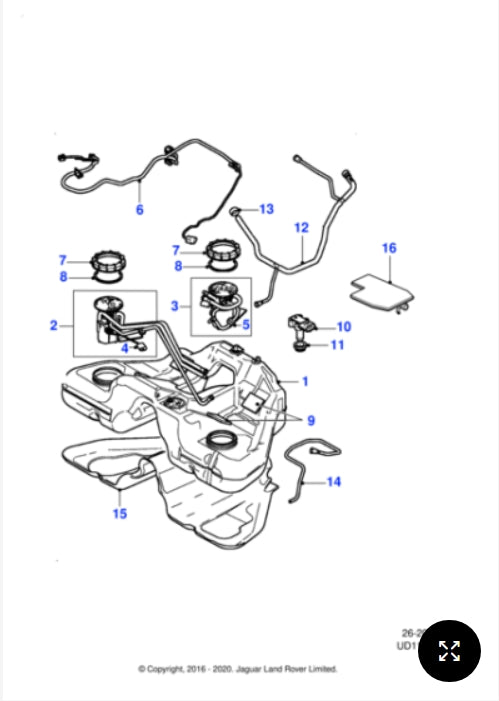 C2C24165 - Jaguar Fuel pump (Genuine & New)