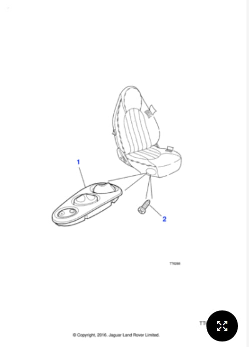 LJE6034ABLEG - Jaguar Seat control switchpack (Genuine & New)