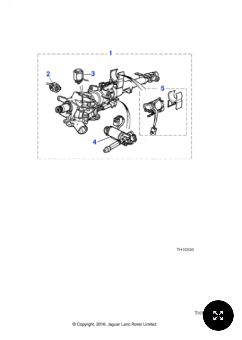 JLM12186 - Jaguar XK8 Steering column tilt motor kit (Genuine & New)