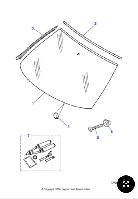 XR822933 - Jaguar S-Type Windscreen glass (Genuine & New)