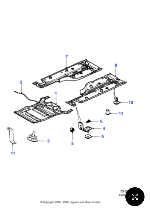 C2C37000 - Jaguar XJ FRT Undertray (Genuine & New)