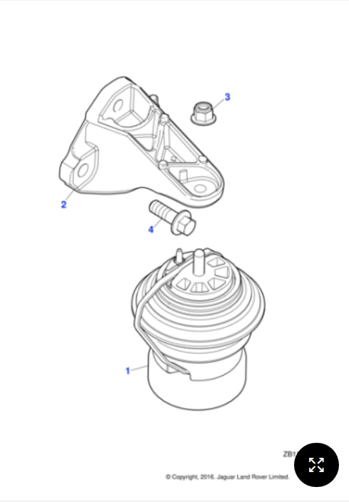 C2Z4994 - Jaguar Engine mounting (Genuine & New)