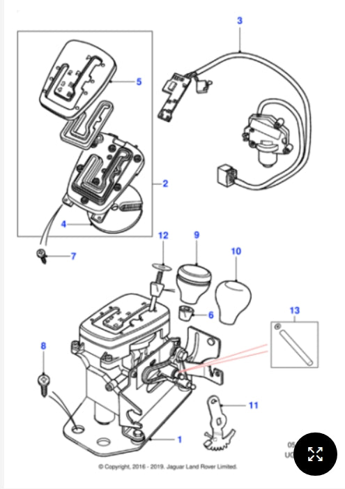 XR811916 - Jaguar Gear selector illumination module (Genuine & New)