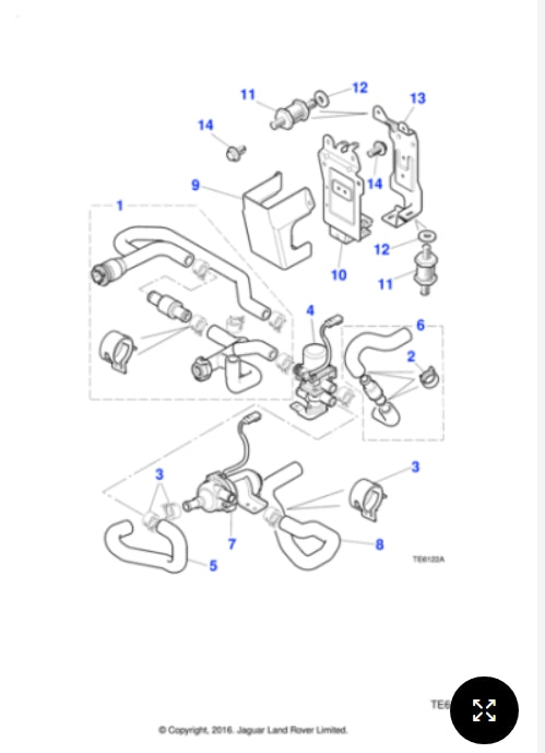 MNA6711AC - Jaguar Water valve (Genuine & New)