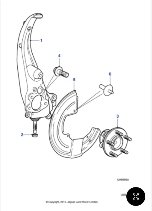 C2C37246 - Jaguar Vertical link (Genuine & New)