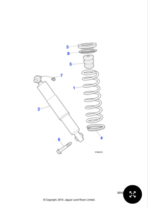 C2S32163 - Jaguar Shock absorber (Genuine & New)